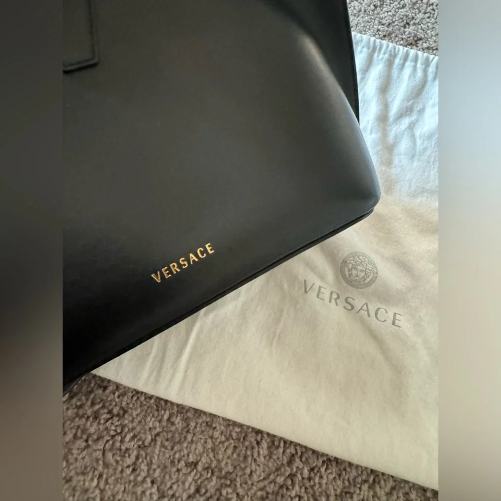 Versace Virtus Medium Bucket Bag. Back - Picture 12 of 14